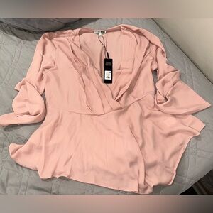 Blush Pink Long Sleeve Blouse